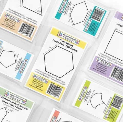 Hexagon gestanste kartonnen mallen