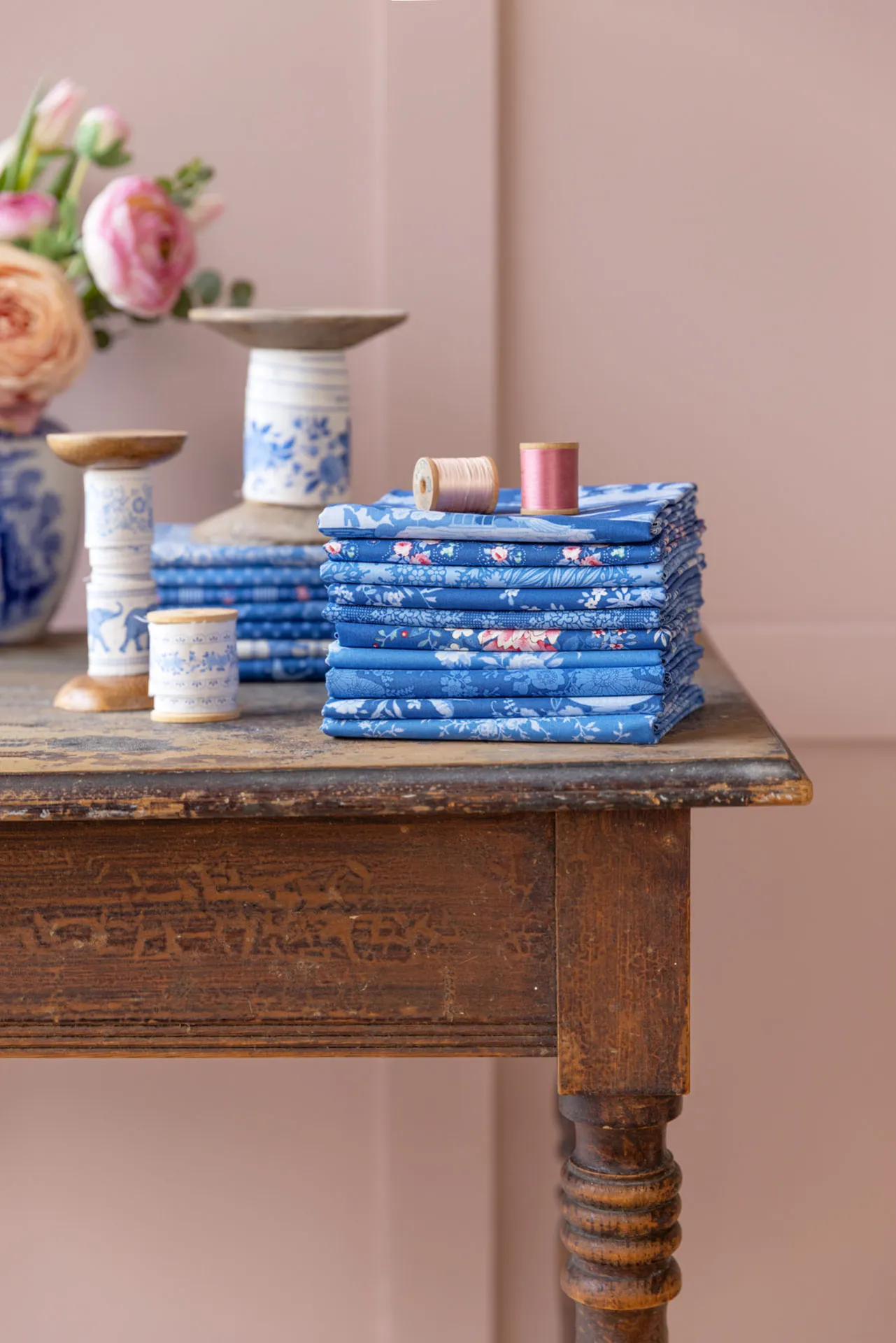 Something Blue-04-Fabrics dark Tilda