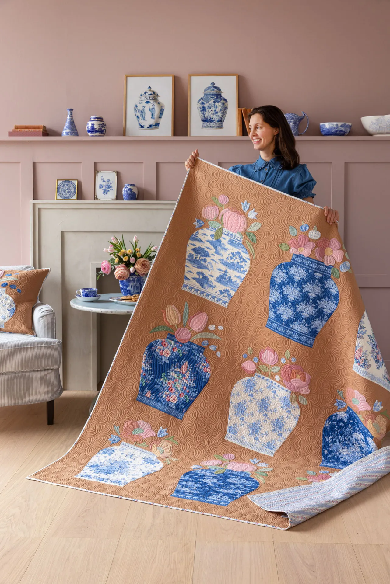 Something Blue-17-Ginger Jar Quilt Tea Tilda