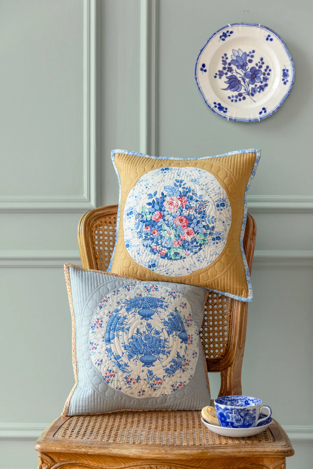 Something Blue-29-Plate Pillows Tilda