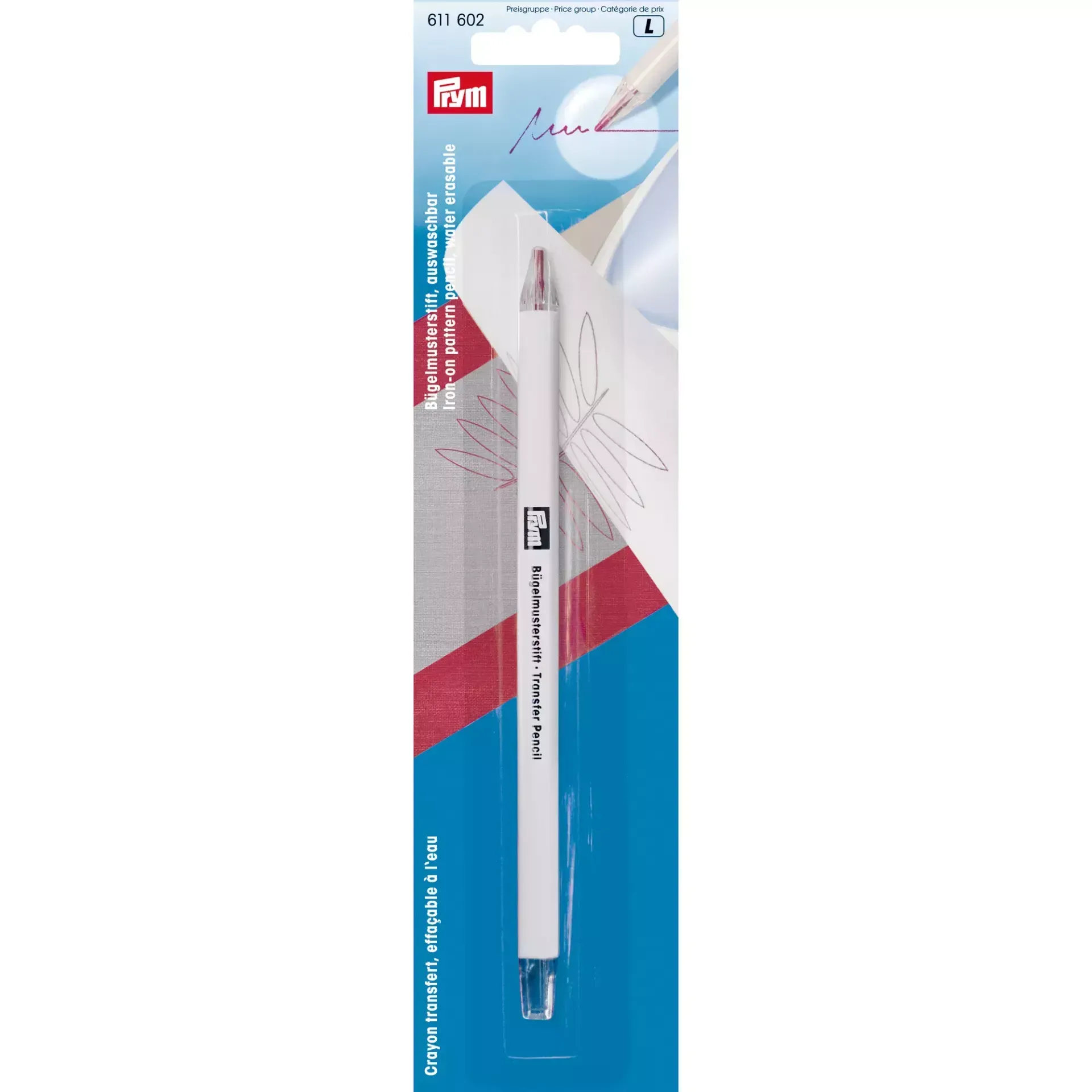 611602 Strijkstift voor patroon, afwasbaar.