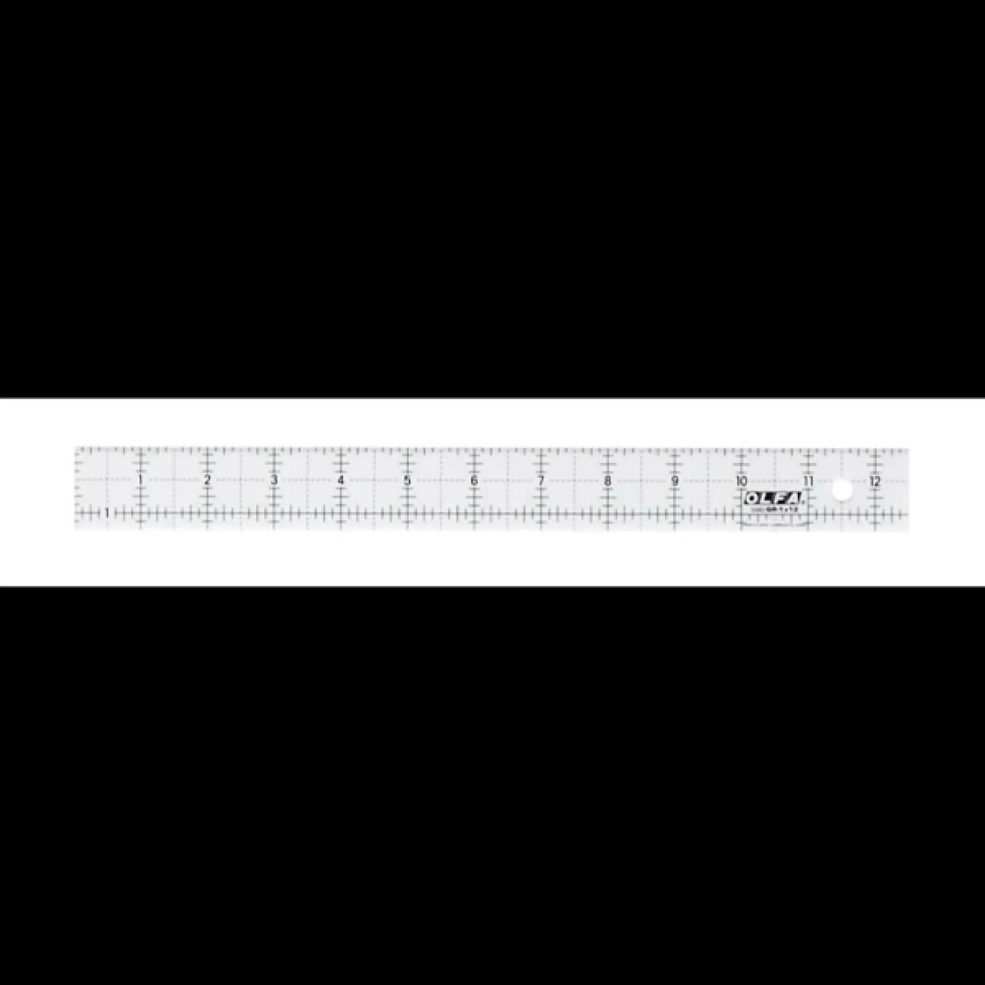 OLFA Quilt Ruler 1x12,5 inch, QR-1x12.