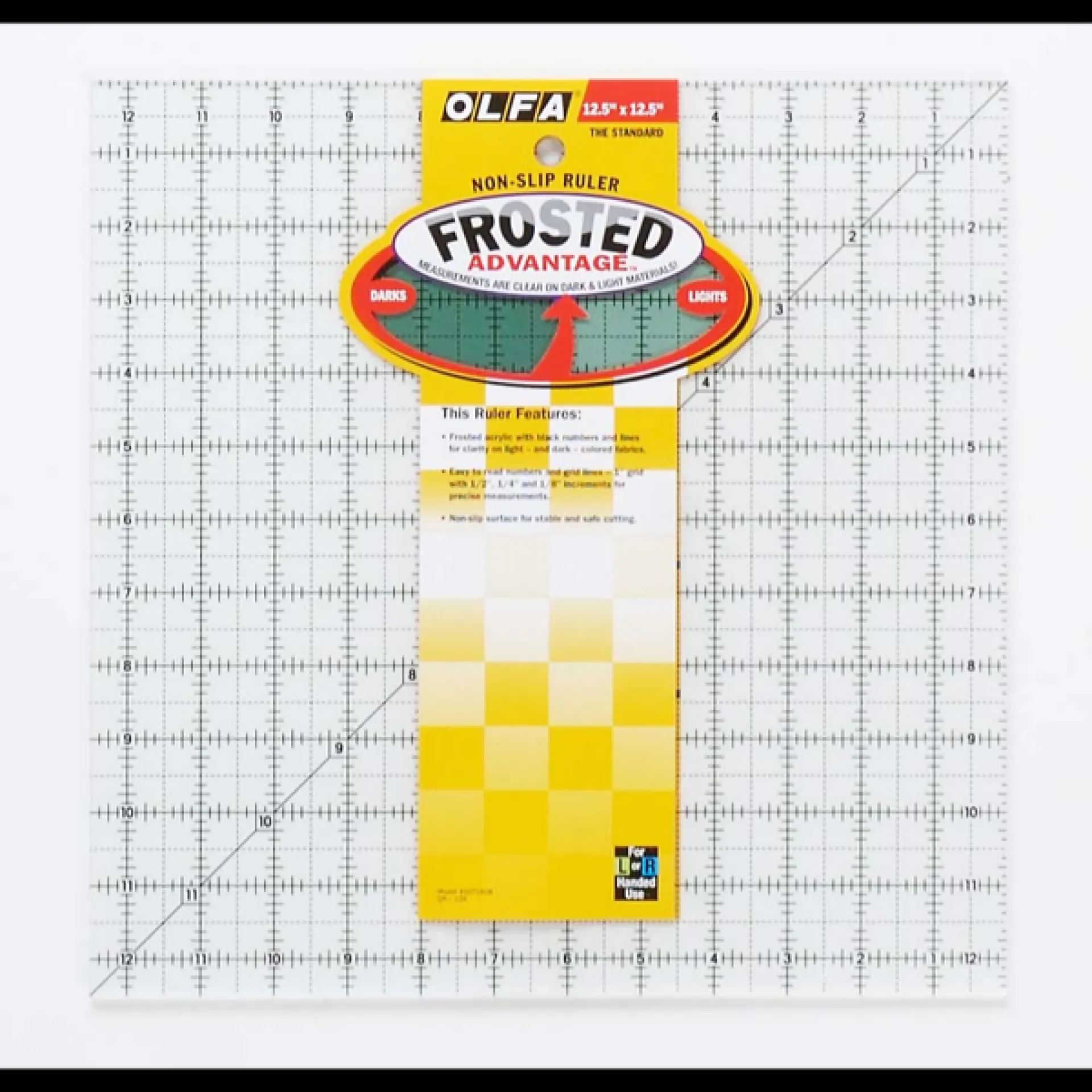 OLFA Quilt Ruler 12,5 inch, QR-12S.