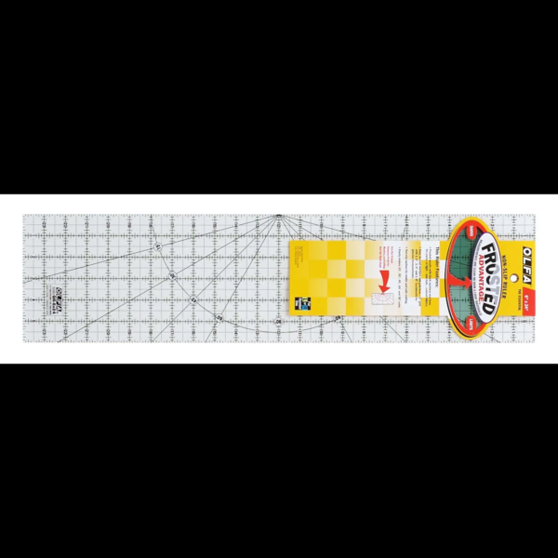 OLFA Quilt Ruler 6x24 inch, QR-6X24.