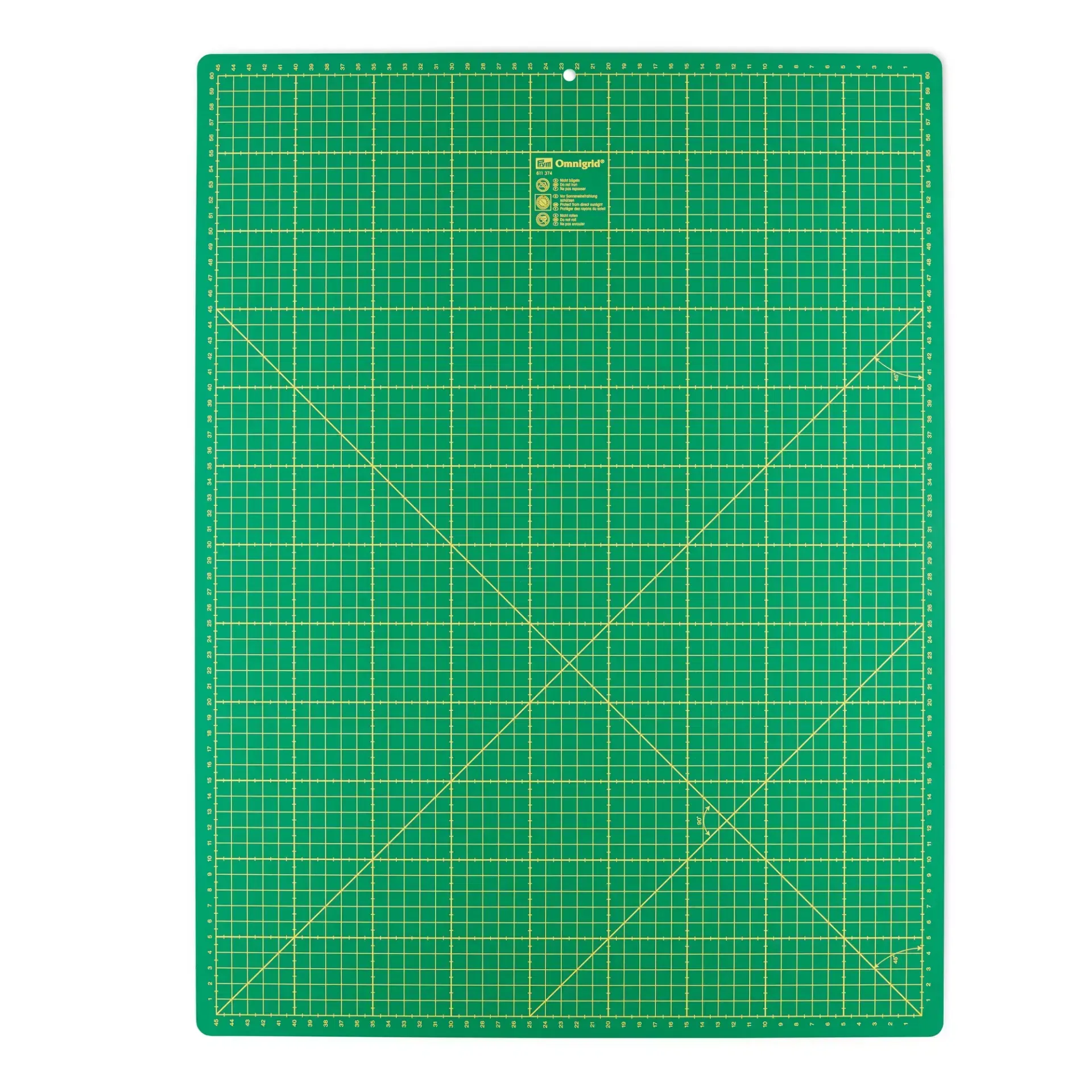 611374 Snijmat met cm-inch-markeringen, 60x45.