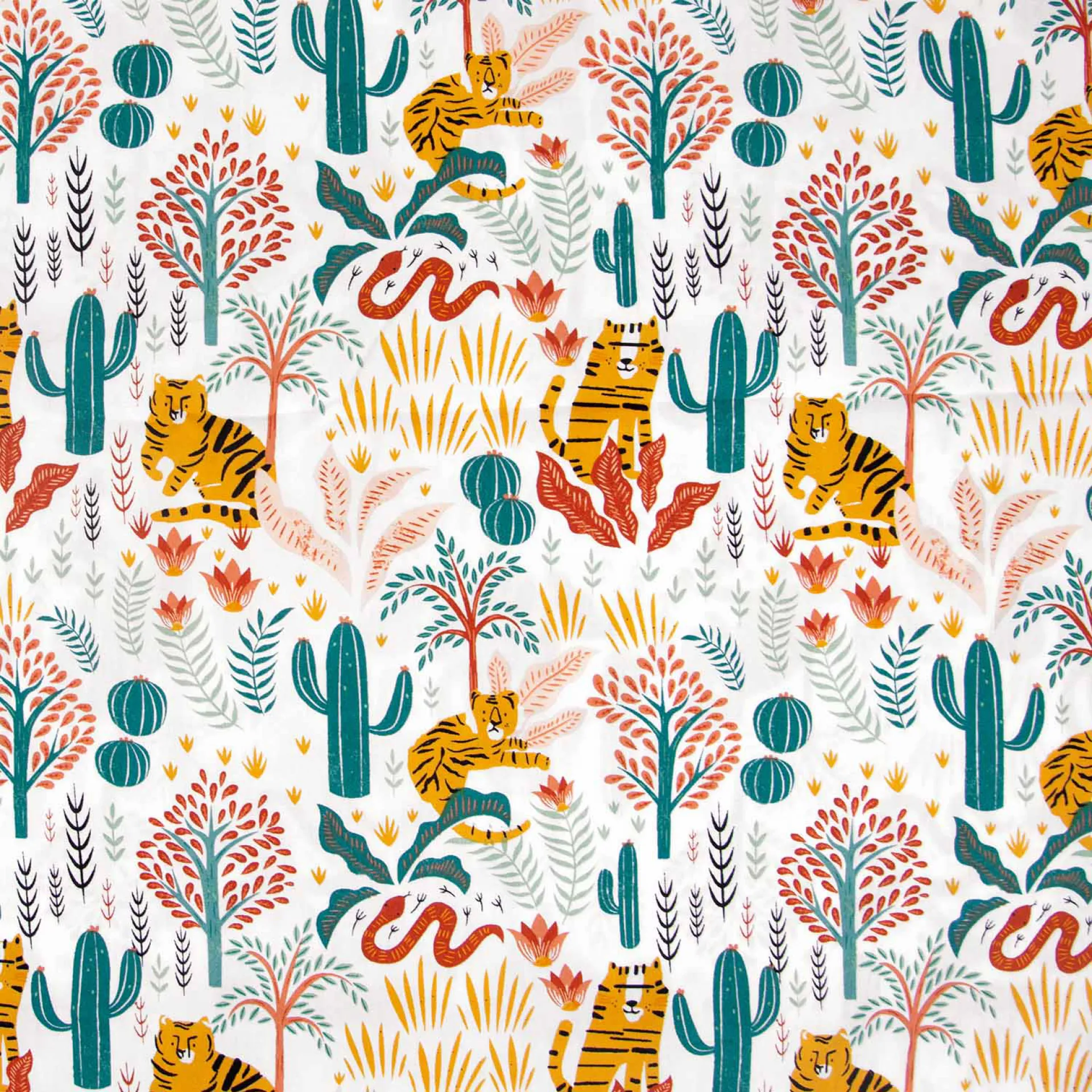 Popeline coton Poplin Africa Main 163.