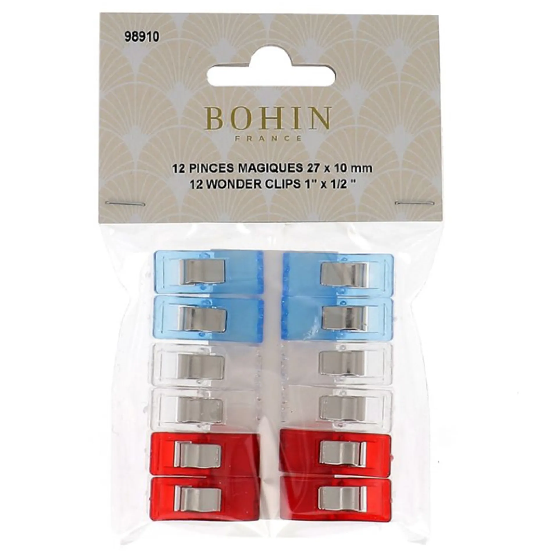 98847Bohin Wonder clips kunststof.