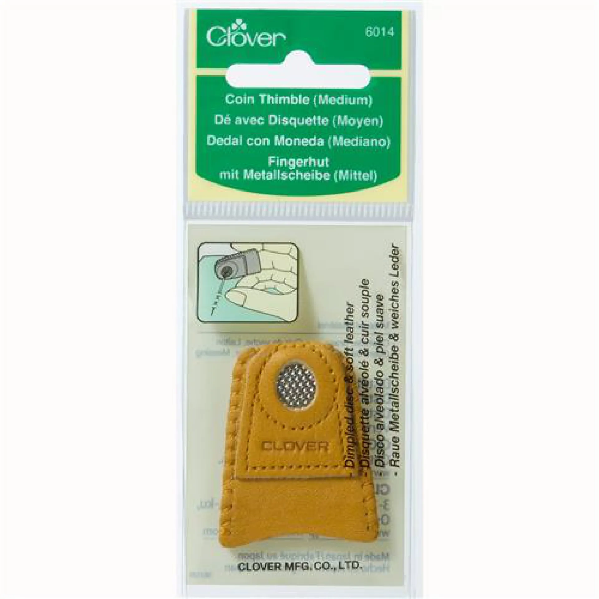 Clover 6014 Vingerhoed leer.