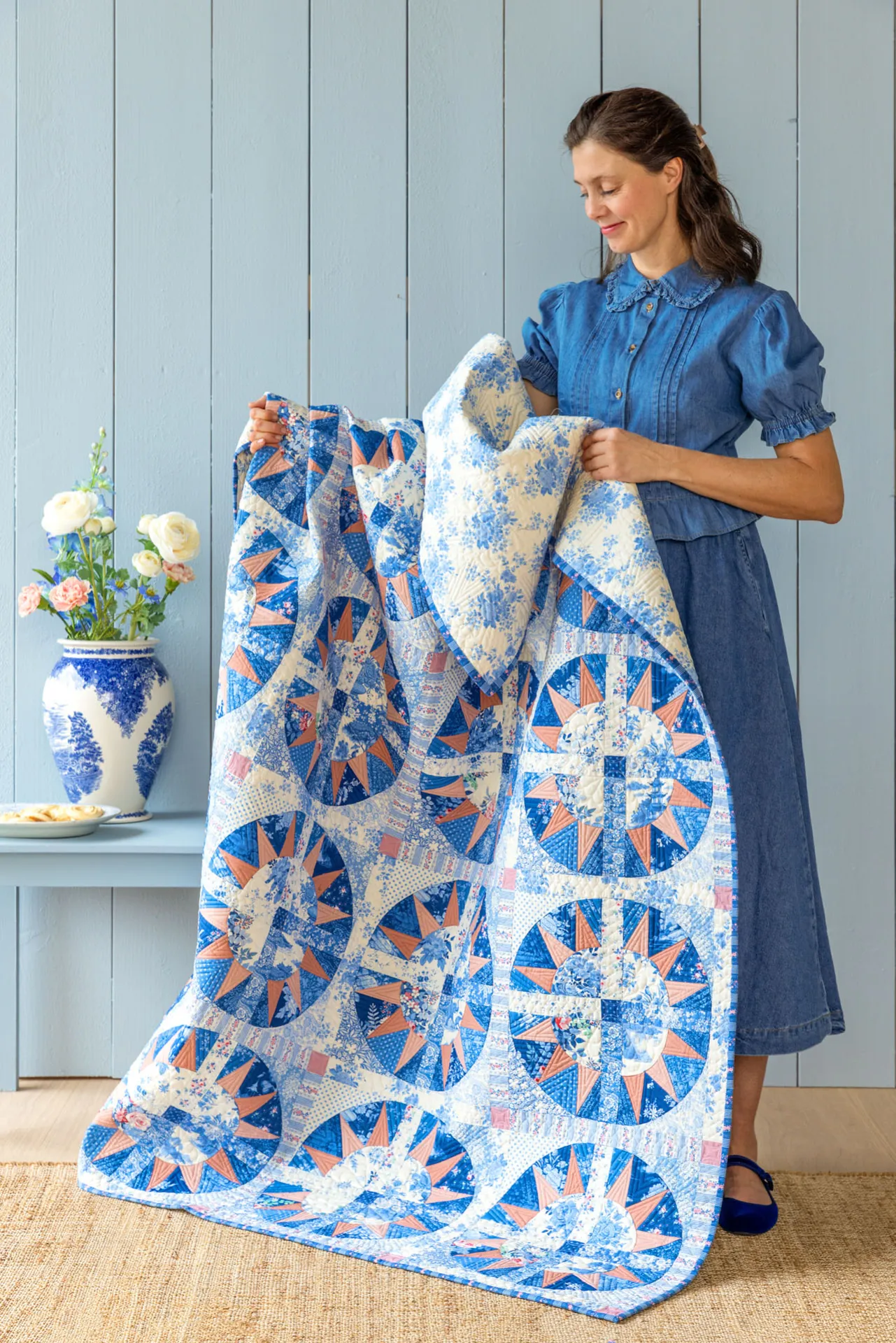 Something Blue-44-Sunny skies Quilt.