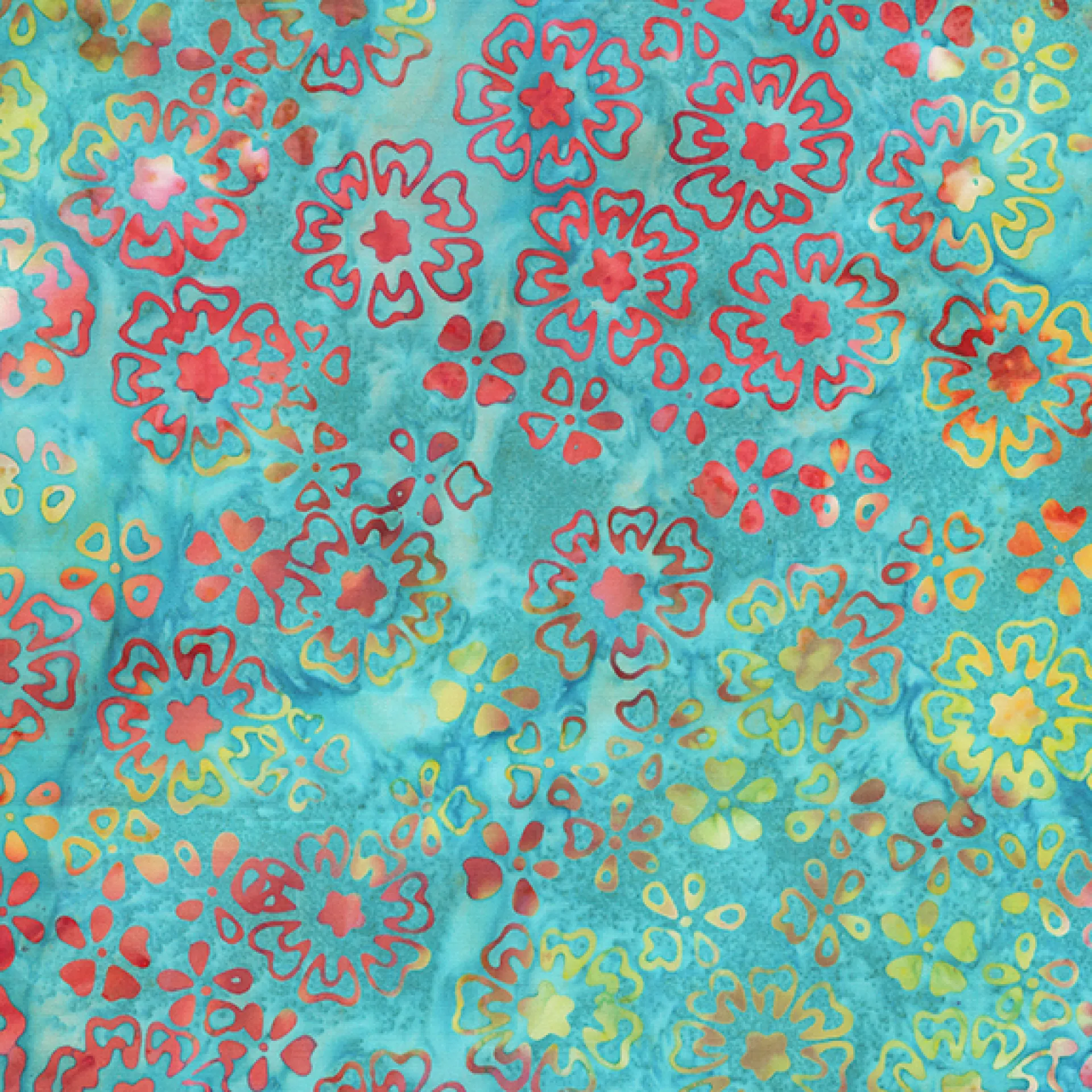 3367Q-X CONFETTI, Meadow - Cyan, Jacqueline d.