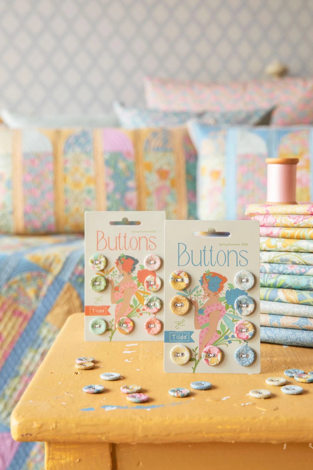Tilda songbird buttons -686.