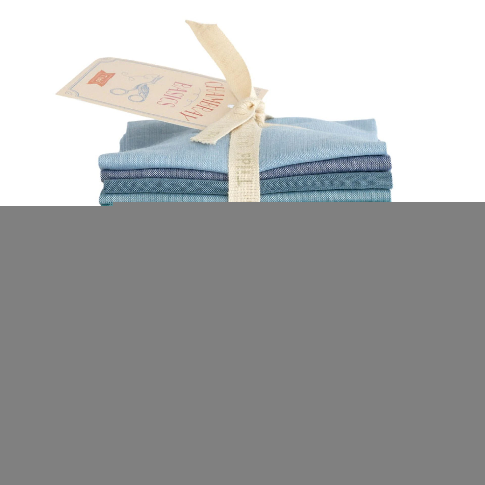300195  Tilda Chambray Fat Eight Bundel 28 st.
