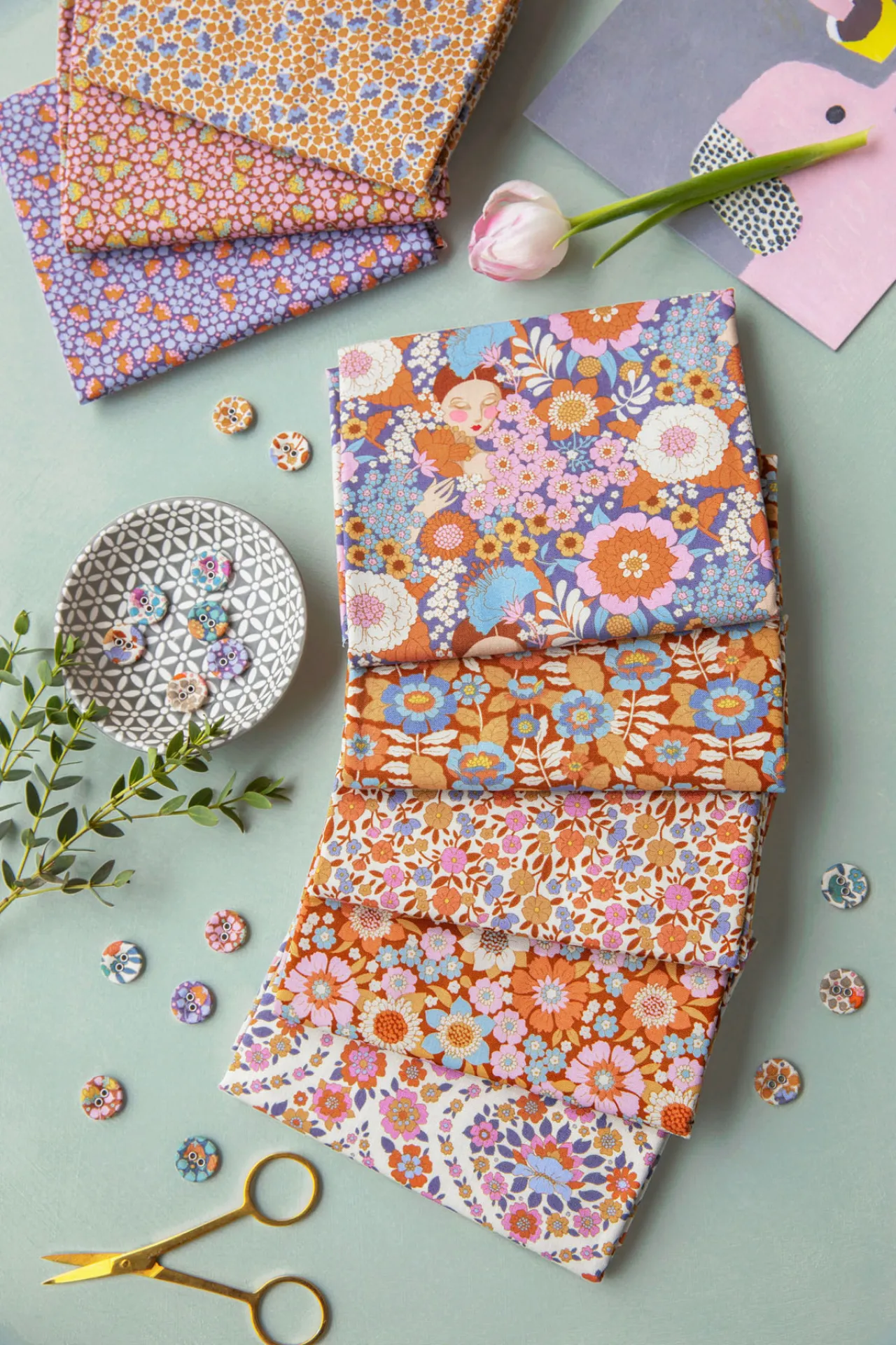 Tilda_Wallflower fabric.