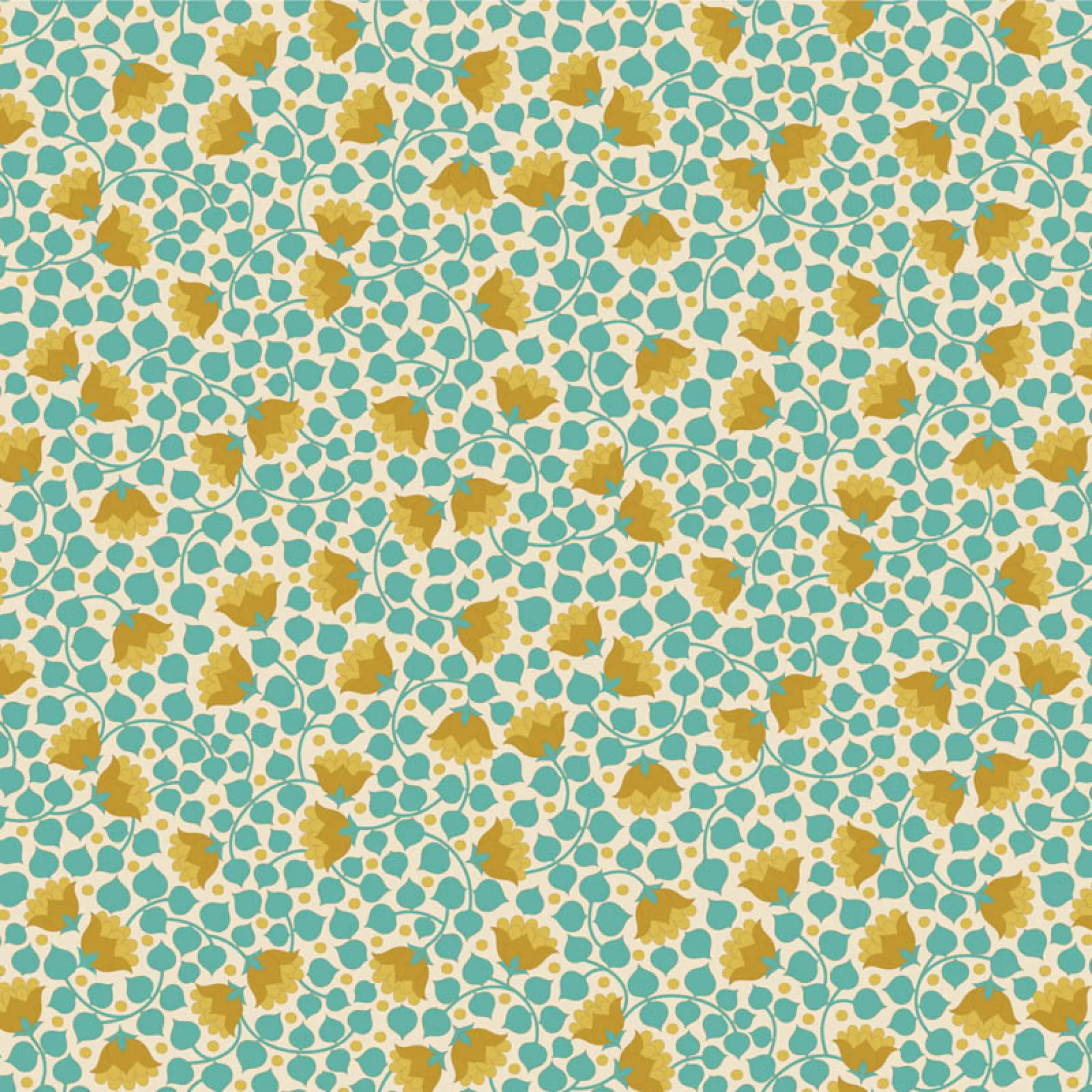 110126-Bellflower-Teal Wallflower Tilda.