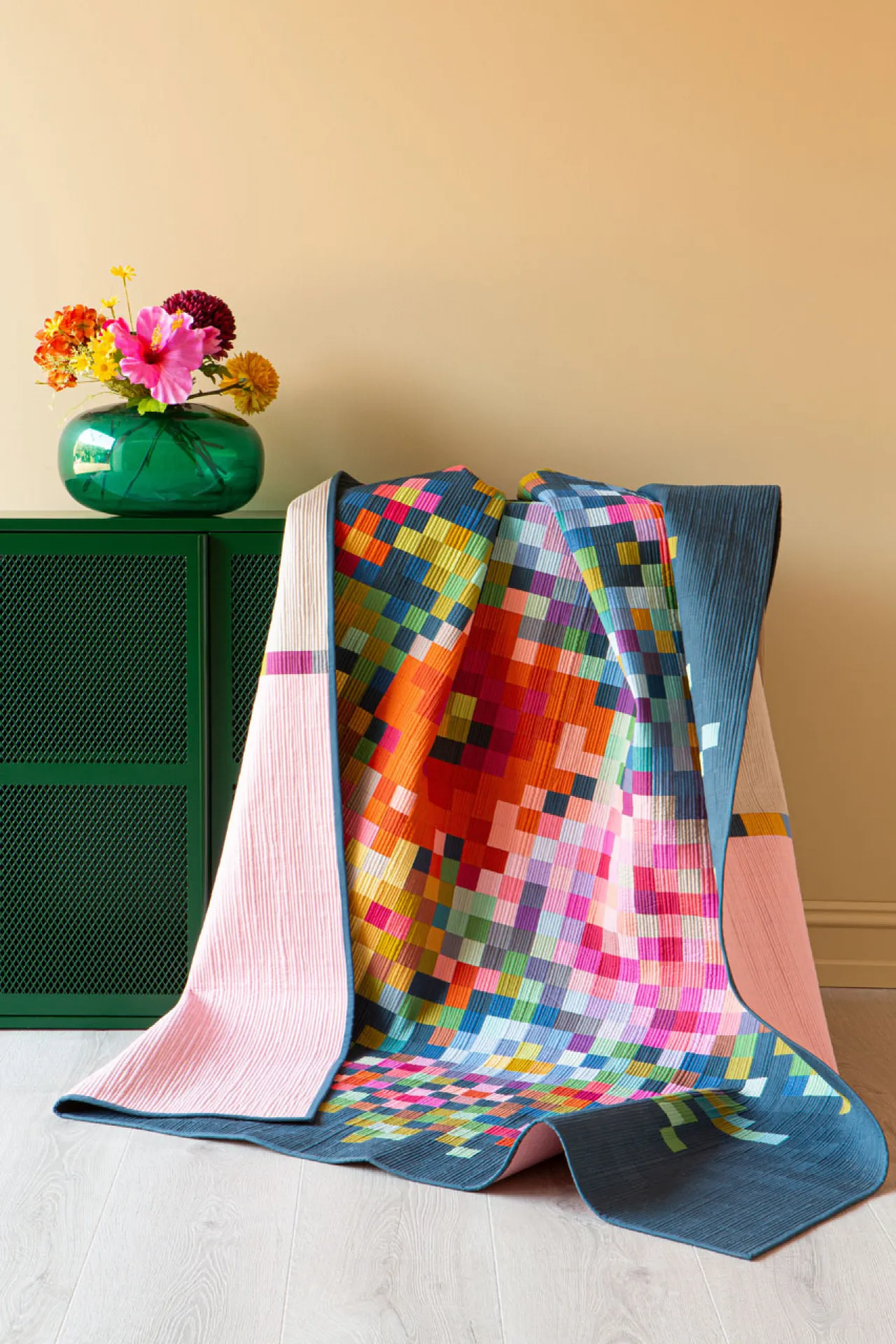 Tilda_Flower Embroidery quilt.