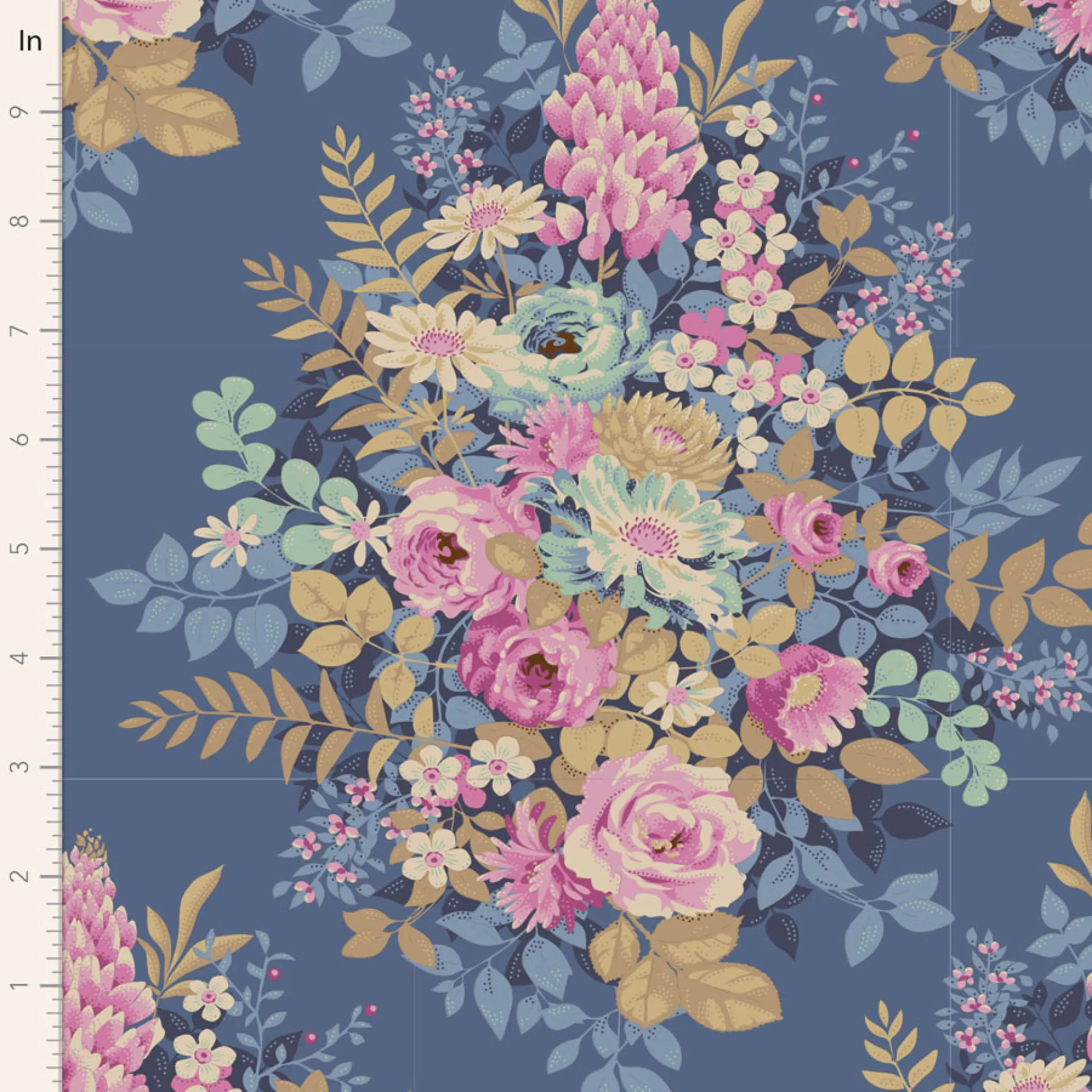 Tilda Chio EScape 100449-Whimsyflower-Blue.