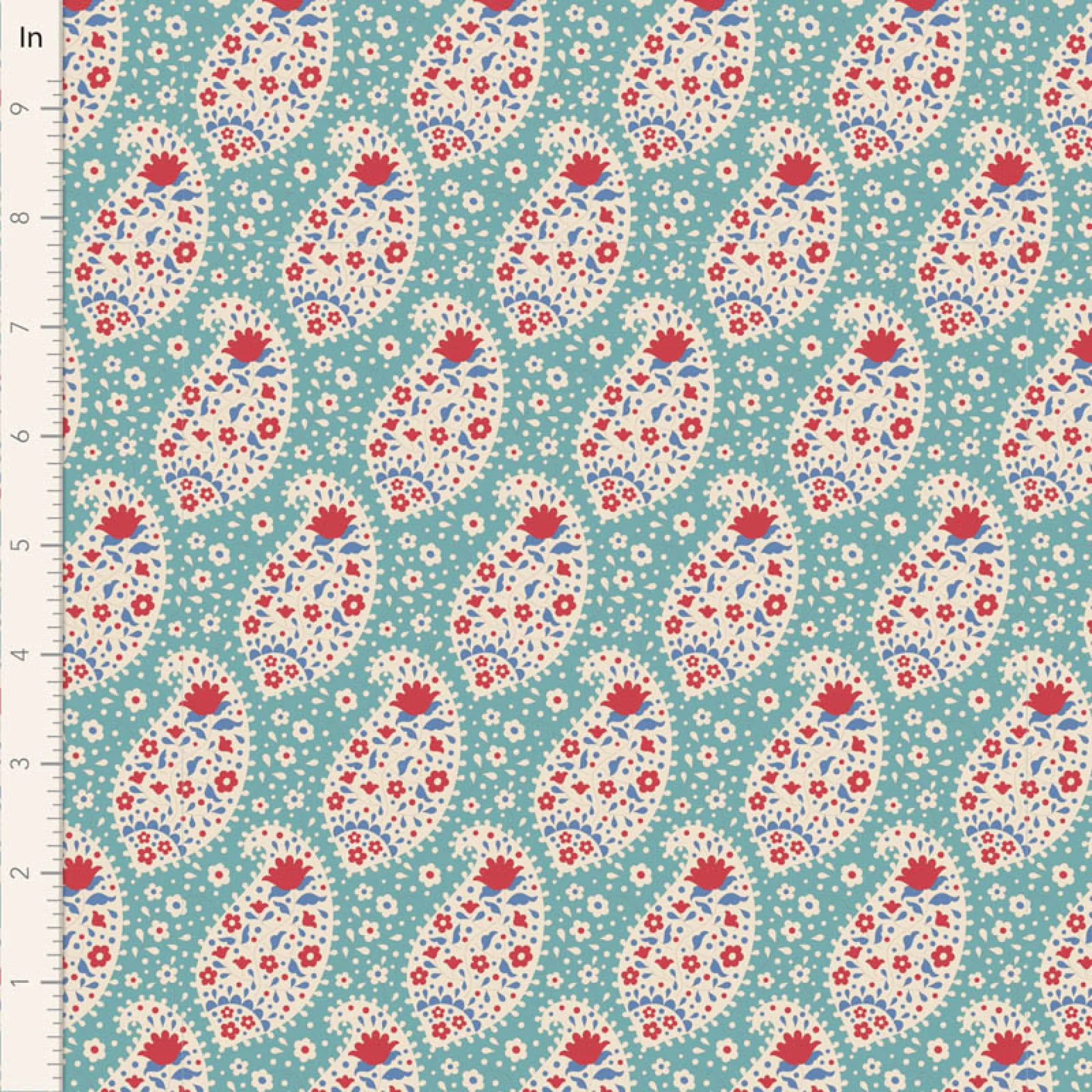 100556-Teardrop-Teal-Tilda 110 Jubilee.