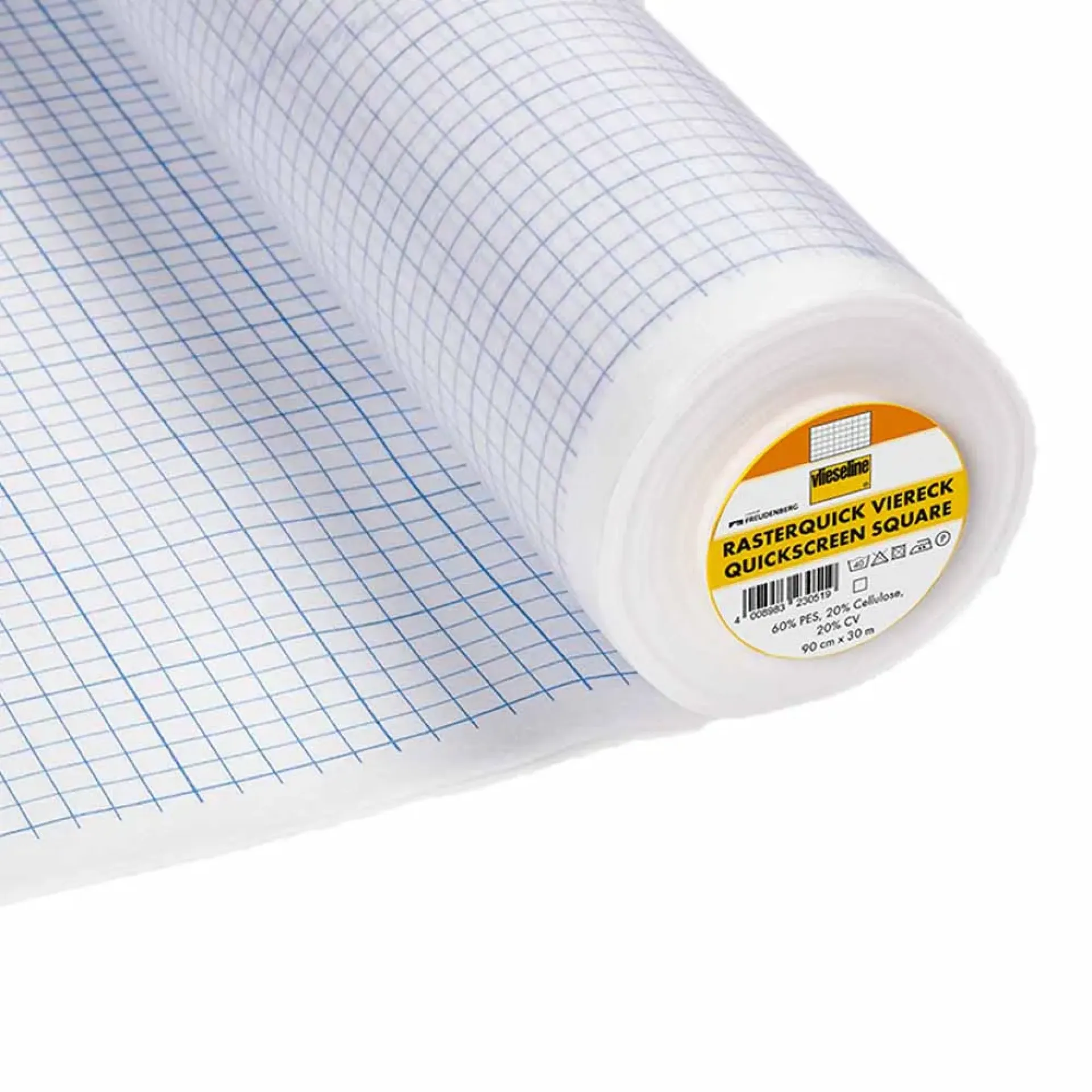 Vlieseline Rasterquick ruiten 90cm blauw.