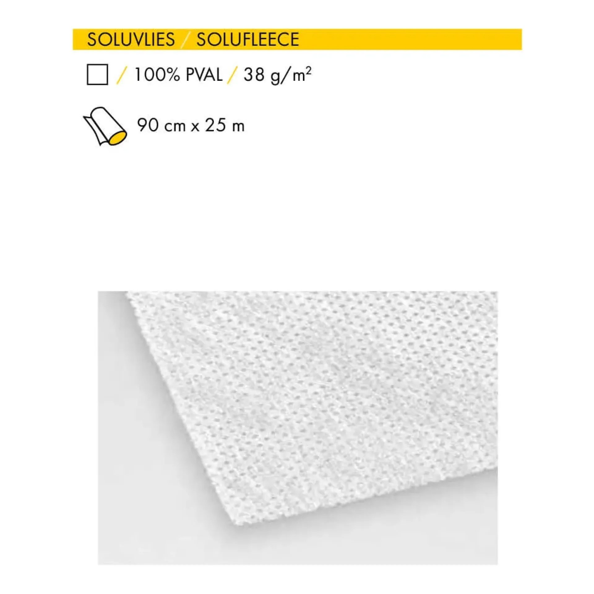 Vlieseline Soluvlies 90cm wit2.