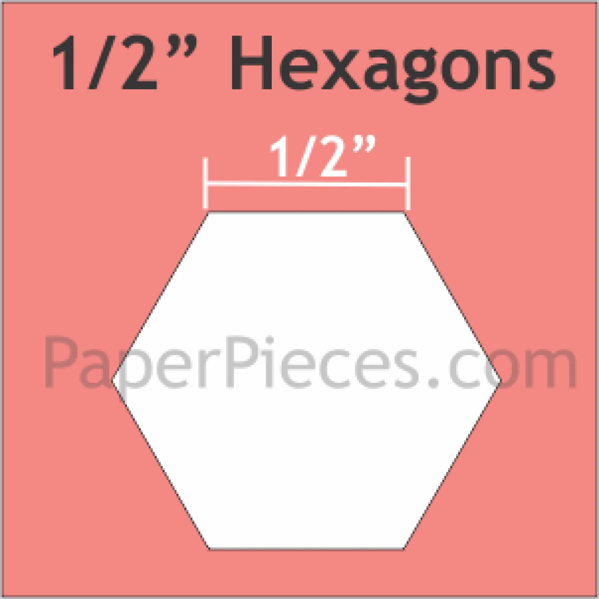 0,5 Hexagons Small Pack 125 Pieces.