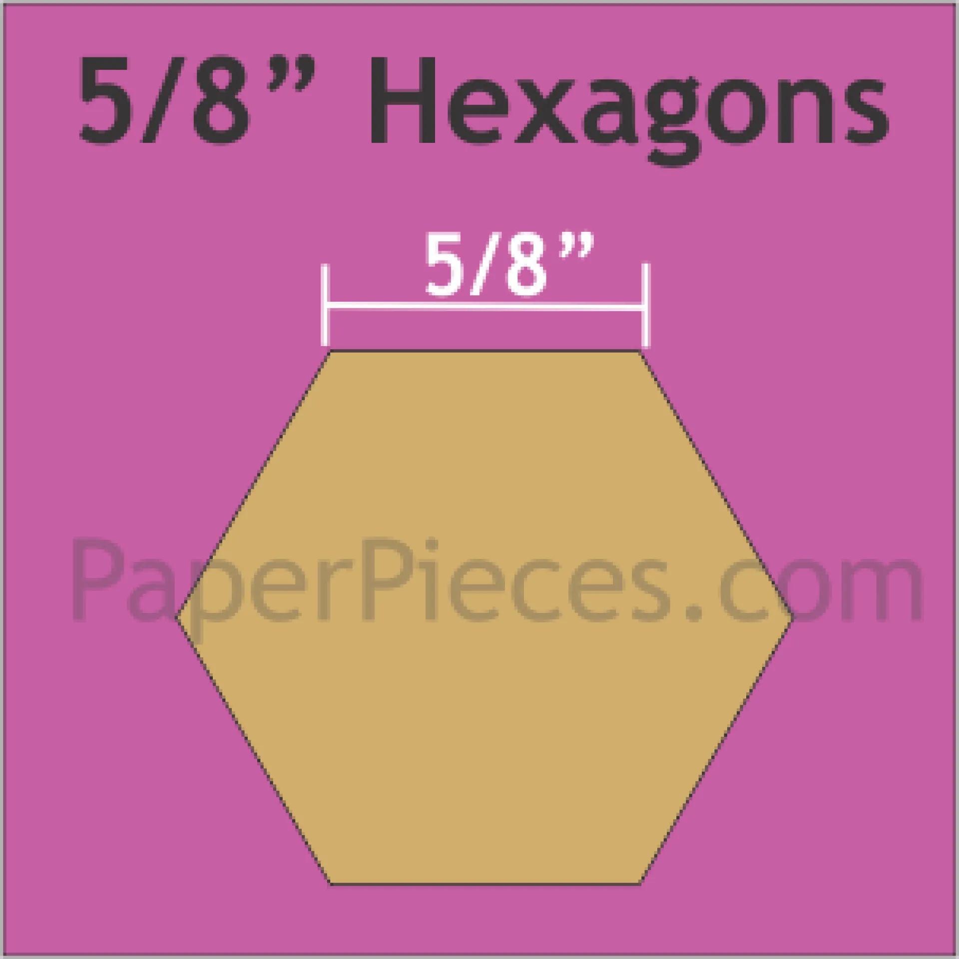 5-8 Hexagons Small Pack 100 Pieces.