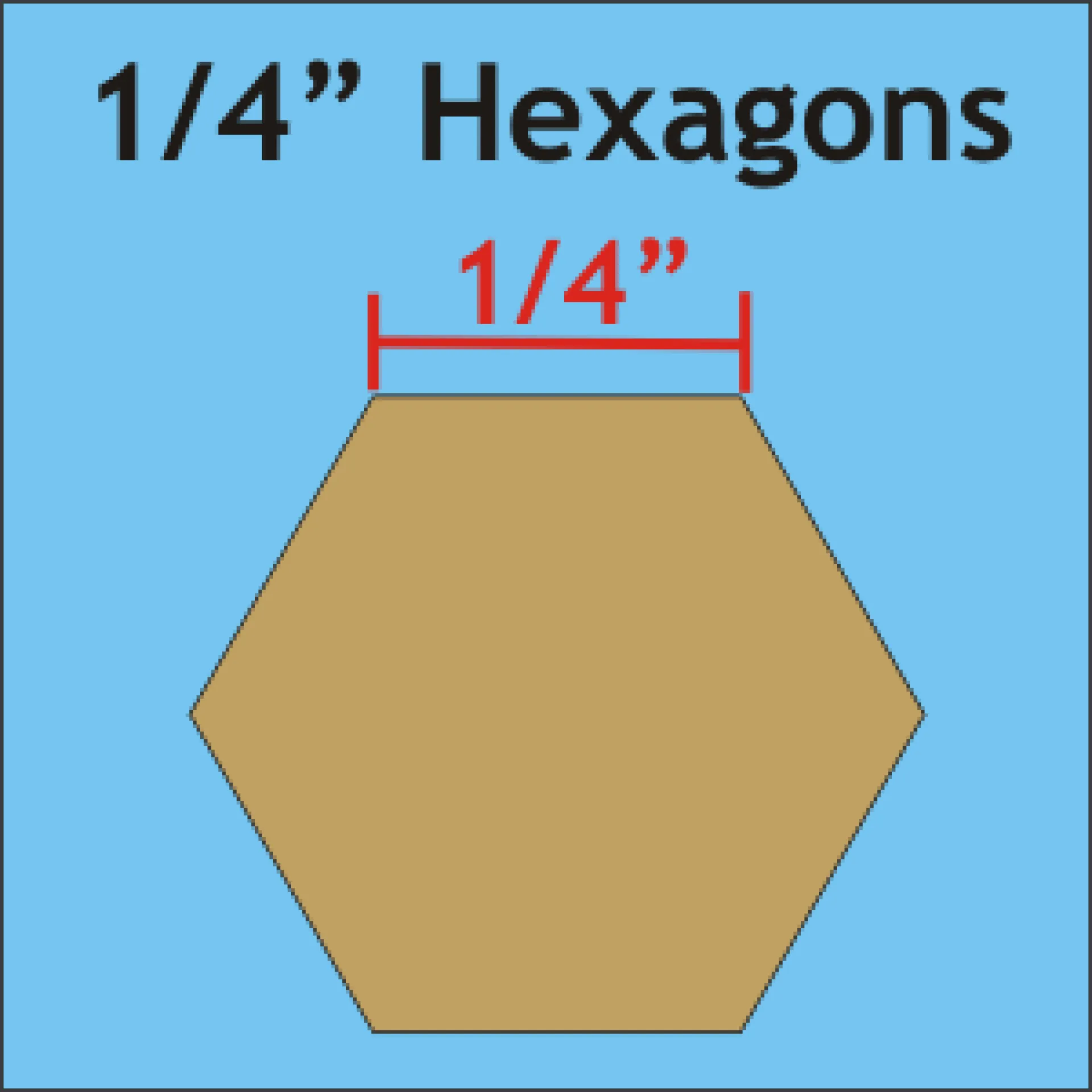 1-4 Hexagons Small Pack 200 Pieces.