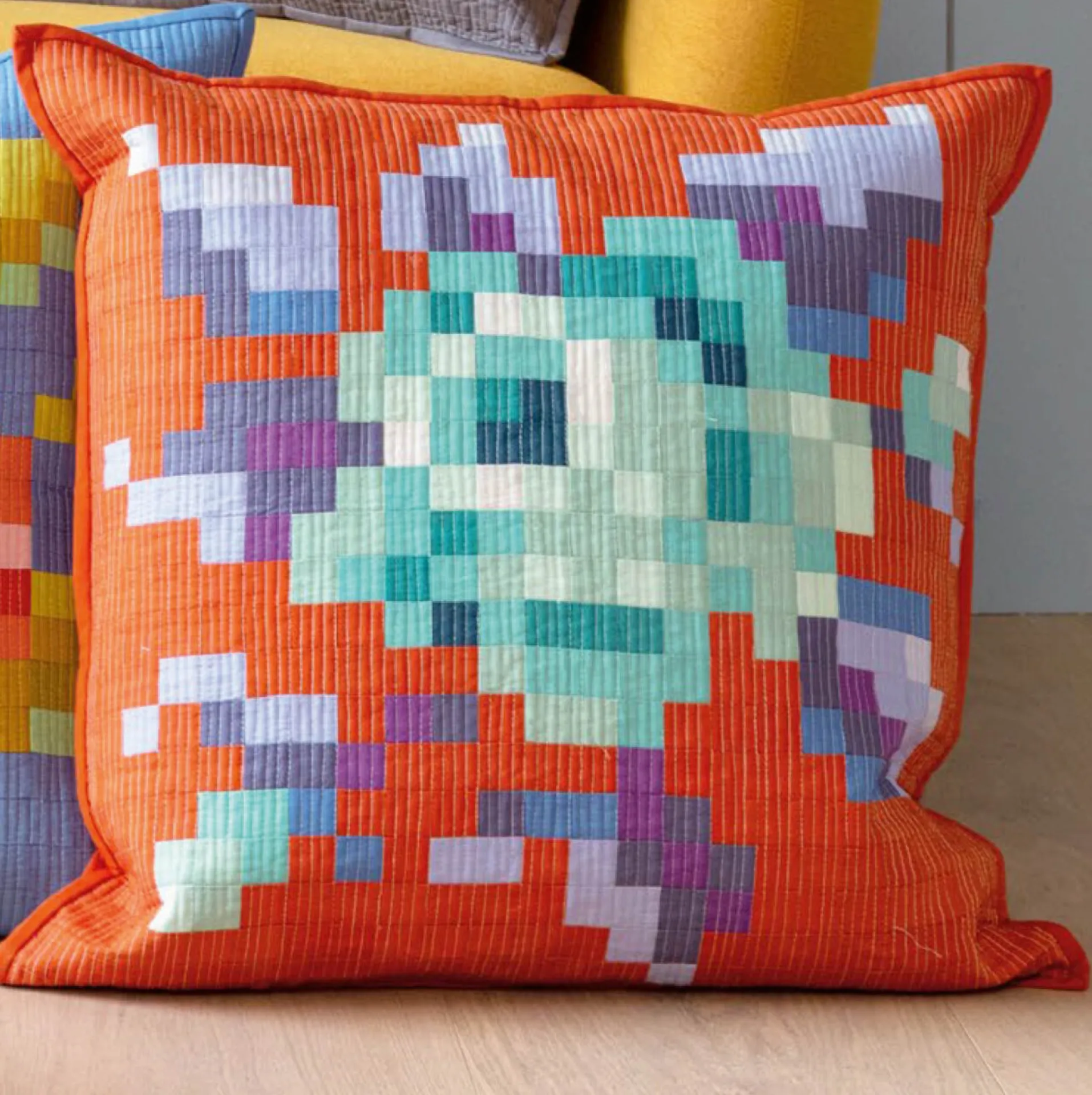 Garden-Rose-Embroidery-Pillow-Rust Wild rose.