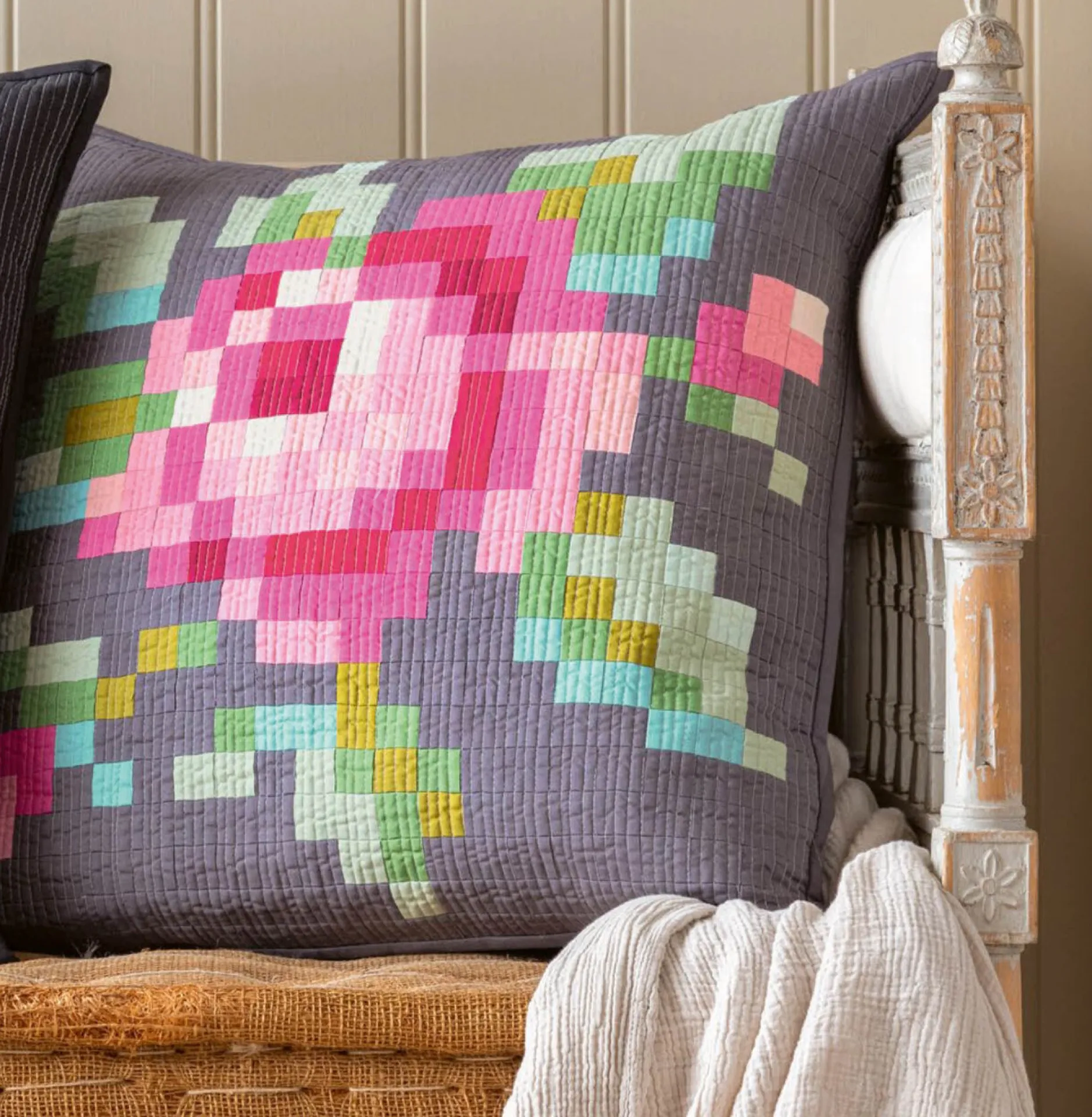 Garden-Rose-Embroidery-Pillow-Granite Wild Ro.